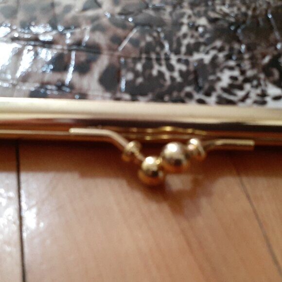 Porte monnaies imprimé animaux brun et doré - Picture 6 of 6